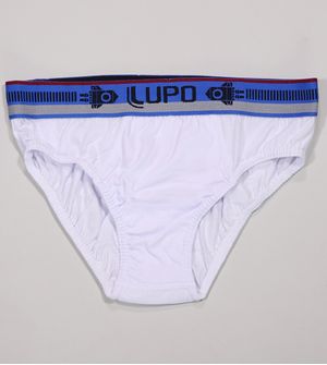 Cueca Slip Branco Lupo - 361001 De 3 a 14 anos