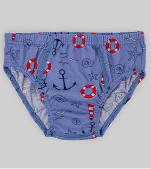 Kit Cueca Oceano com 3 Unidades - 6067 De 0 a 10 anos
