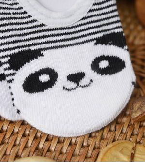 Meia Sapatilha Antiderrapante Panda Tam. 15 a 23