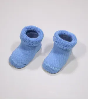 Pantufa Atoalhada Azul - 0115 De 0 a 6 meses