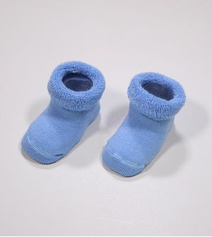 Pantufa Atoalhada Azul - 0115 De 0 a 6 meses