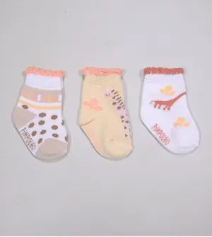 Kit Meia Colorida com 3 Unidades - 300613 Tam. 0 a 15