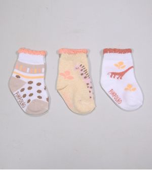 Kit Meia Colorida com 3 Unidades - 300613 Tam. 0 a 15