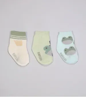 Kit Meia Colorida com 3 Unidades - 300614 Tam. 0 a 15