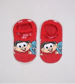 Meia Sapatilha Bebê Antiderrapante Turma da Mônica 23 a 30