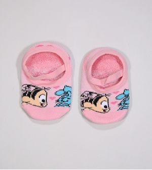 Meia Sapatilha Bebê Antiderrapante Turma da Mônica 17 a 22