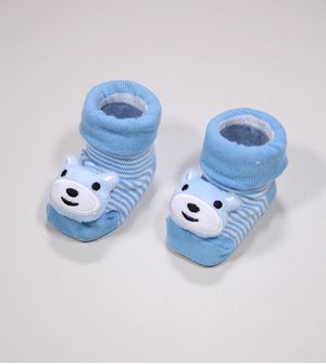 Meia Cano Médio Antiderrapante Urso Tam. 15 a 23