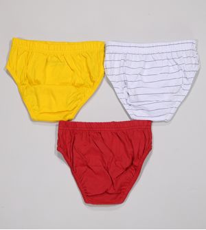 Kit Cueca Mickey 3 Unidades Amarelo Lupo De 3 a 11 anos