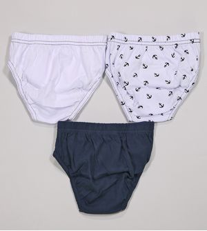 Kit Cueca Mickey 3 Unidades Marinho Lupo De 3 a 11 anos