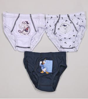 Kit Cueca Mickey 3 Unidades Marinho Lupo De 3 a 11 anos