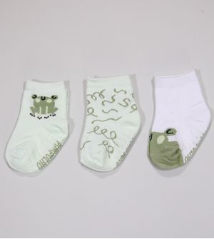 Kit Meia Colorida com 3 Unidades - 3750 Tam. 16 a 20