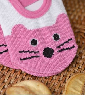 Meia Sapatilha Antiderrapante Gatinha Tam. 15 a 23