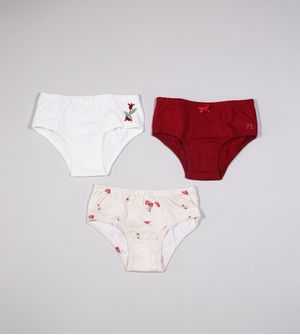 Kit Calcinha 3 Unidades - N5694 De 2 a 12 anos