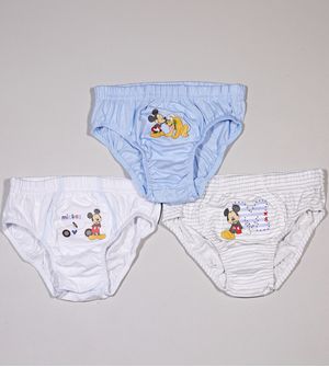 Kit Cueca Mickey 3 Unidades Lupo Branco De 3 a 11 anos
