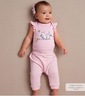 Conjunto Body Cachorrinho - 4528 De 0 a 12 meses