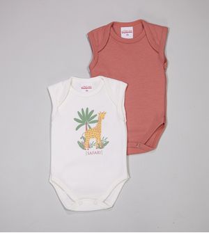 Kit Body Regata Safari com 2 Unidades De 0 a 12 meses