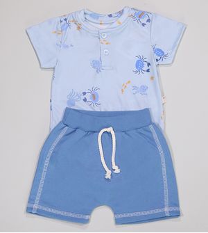 Conjunto Body/Shorts Caranguejo - N6530 De 6 a 12 meses