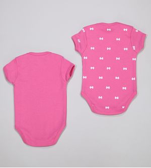 Kit Body Laços com 2 Unidades De 0 a 12 meses