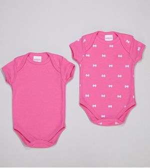 Kit Body Laços com 2 Unidades De 0 a 12 meses