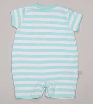 Macaquinho Listras Verde - 5643 De 3 a 12 meses