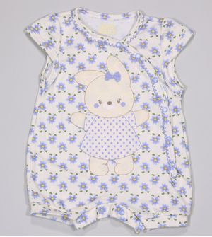 Macaquinho Florido Urso - 2130 De 3 a 12 meses