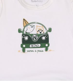 Macaquinho Vamos à Praia - N6538 De 3 a 12 meses