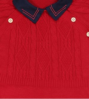 Macacão Tricot Noruega - 121156AB De 1 a 9 meses