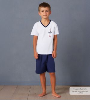 Conjunto Pijama Náutico - 7122 De 4 a 12 anos