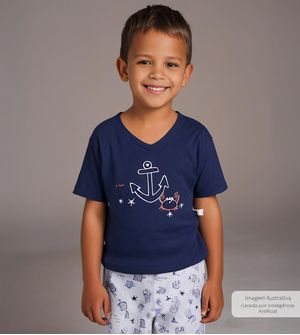 Conjunto Pijama Mar - 7125 De 2 a 12 anos
