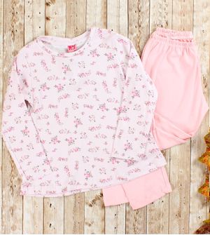 Conjunto Pijama Floral - 296 De 6 a 12 anos