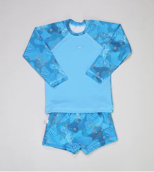 Camiseta/Sungão Canguru Azul De 4 a 8 anos