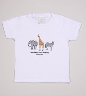 Conjunto Safari Branco - 50676 De 1 a 3 anos