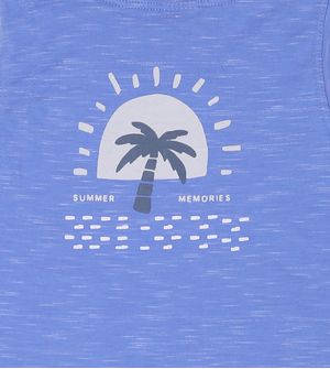 Camiseta Azul - 29205 De 4 a 12 anos