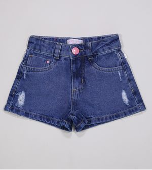 Shorts Jeans Girl De 4 a 12 anos
