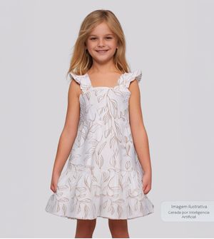 Vestido Plantinhas - 42894 De 4 a 12 anos