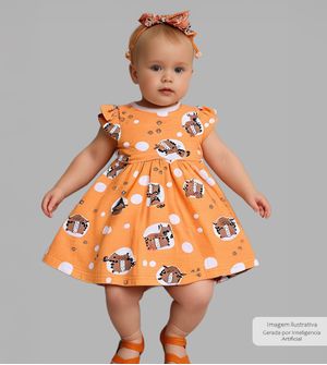 Vestido Cat Poa - 46136 De 9 meses a 3 anos