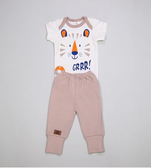 Conjunto Body GRRR - 1362PR De 0 a 12 meses