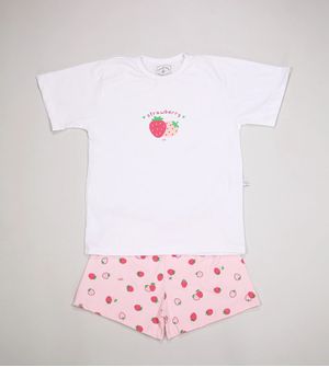 Conjunto Pijama Strawberry - 7112 De 2 a 12 anos