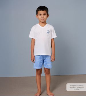 Conjunto Pijama Malha - 7118 De 2 a 12 anos