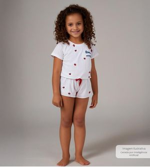Conjunto Pijama Sweet - P121 De 2 a 10 anos