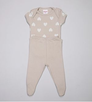 Conjunto Body Coração - 6011257 De 0 a 12 meses