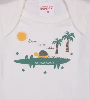 Conjunto Body Born To Be Wild - 6010261 De 0 a 12 meses