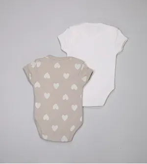 Kit Body Coração com 2 Unidades - 6009389 De 0 a 12 meses