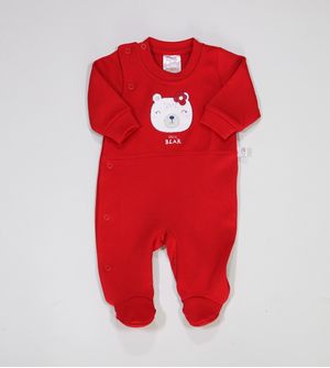 Macacão Bordado Forrado - 5661 De 0 a 9 meses