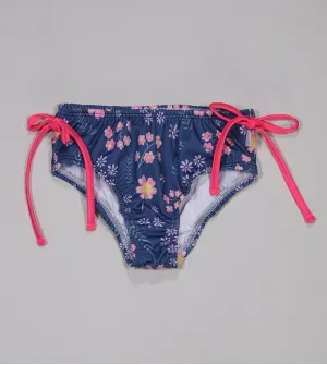 Sunkini Floral Marinho De 4 a 10 anos