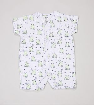 Macaquinho Sapinho Branco - 10993 De 3 a 12 meses