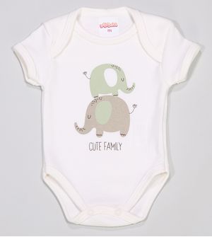 Conjunto Body Com Culote Cute Family De 0 a 12 meses