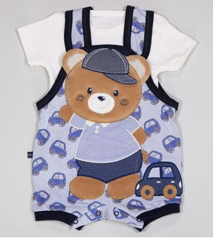 Banho de Sol com Body Ursinho - 1849 De 3 a 12 meses