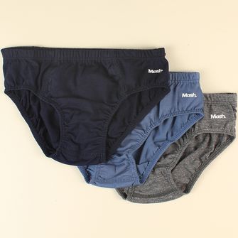 Kit Cueca Slip Kids com 3 Unidades Marinho De 2 a 13 anos