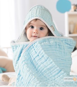 Toalha Soft Loupiot Color com Capuz - 85x85cm